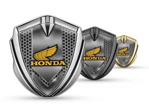 Honda Domed 3D Abzeichen Tuning Stil Glänzend Domed 3D